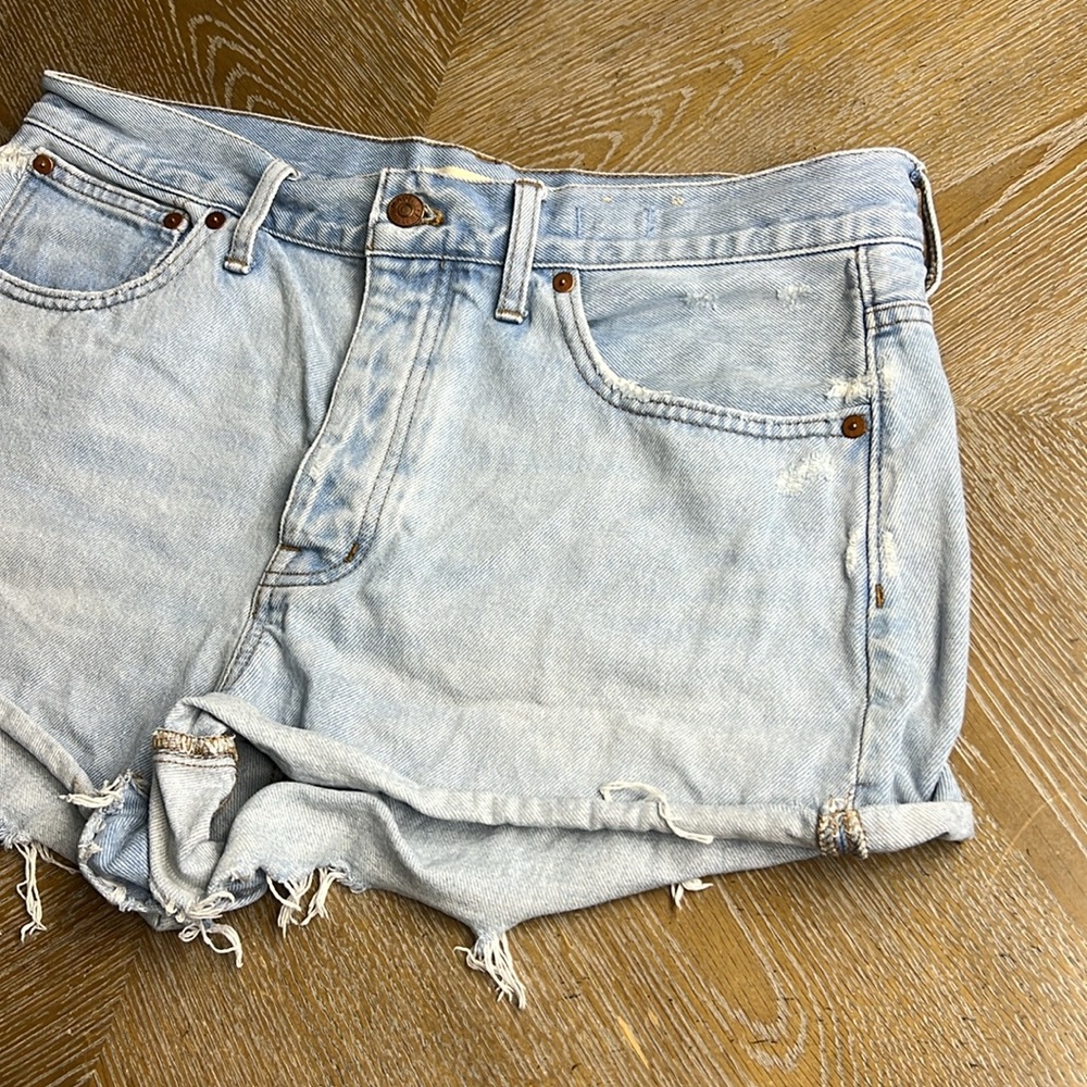 MADEWELL Relaxed Raw Hem Denim Jean Short 29 - Picture 5 of 11